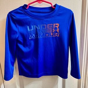 Under Armour Kids Royal Blue Long Sleeve Tee